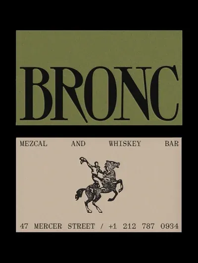 Vintage mezcal bar poster
