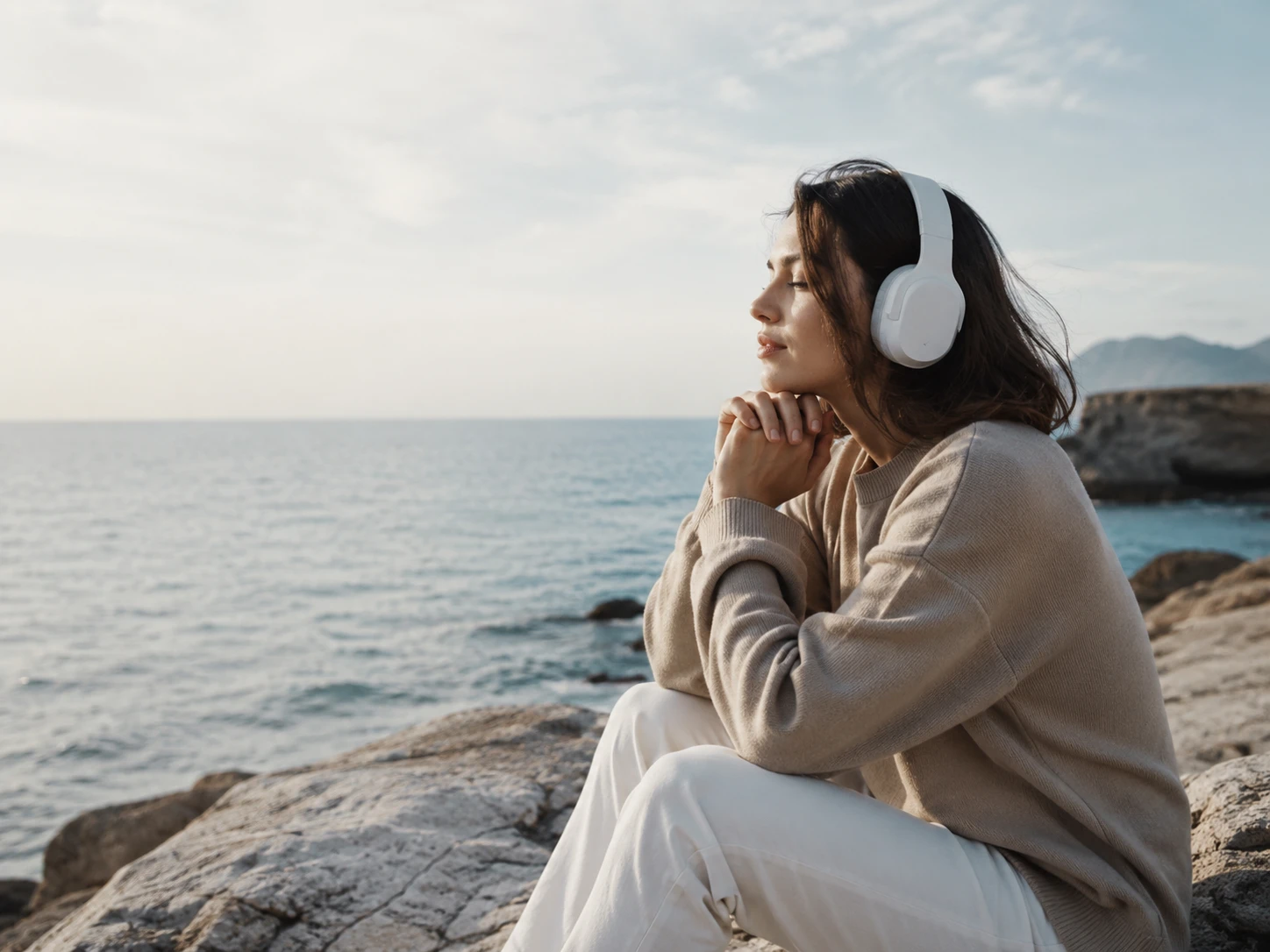 Mix controls balancing music and ambience to add sound to video for a clear clip