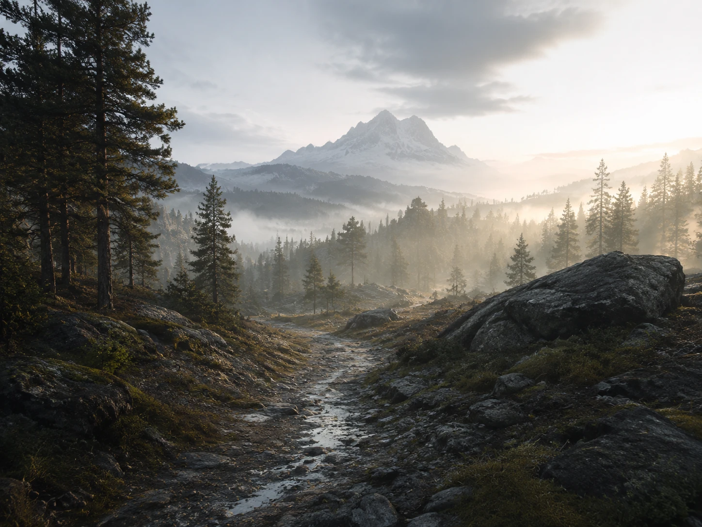 Game designer testing a forest level with ai music generator ambience