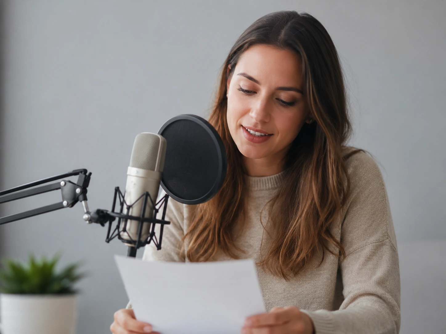 Training designer producing module audio with text to speech narration