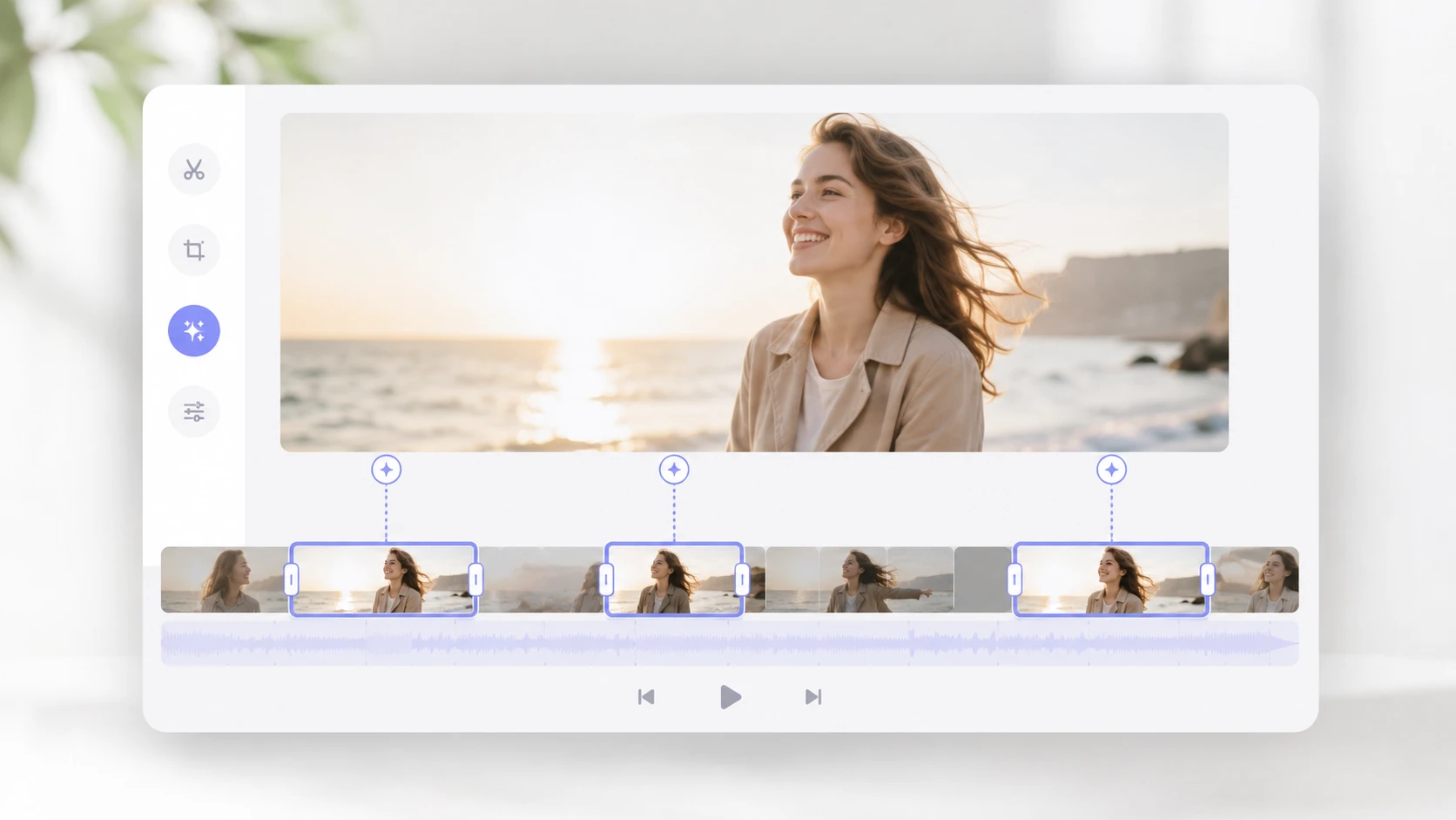 Telefon ekranında dikey reklam için video editleme çıktısı hazırlanıyor