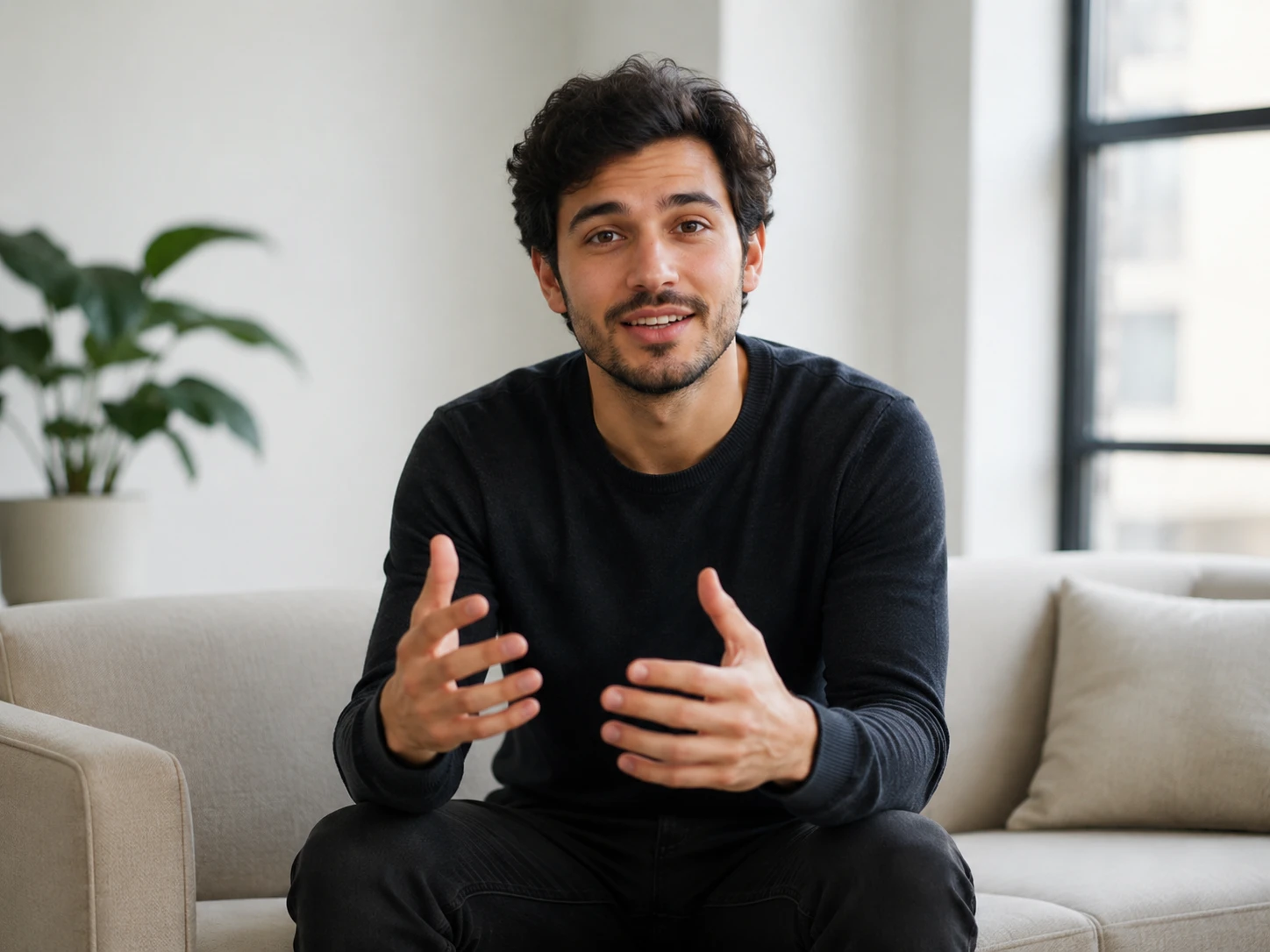 Prompt box replaces a studio backdrop with ai video editor for a clean product video