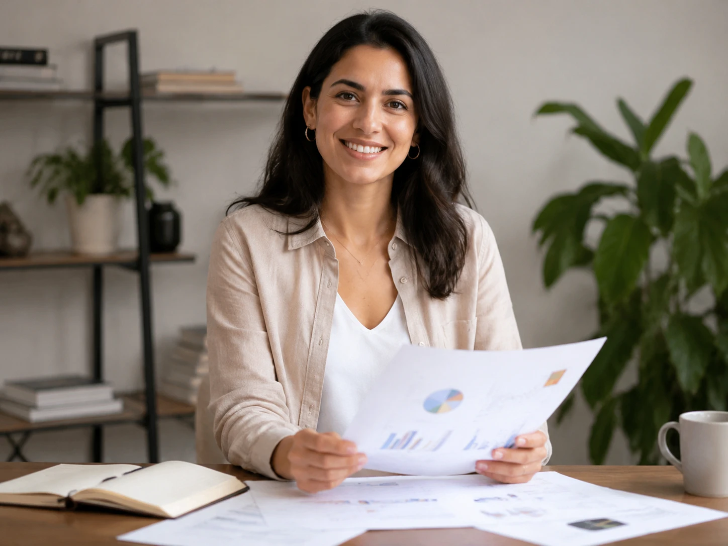 Consultant preparing a LinkedIn headshot cutout with background remover for a profile