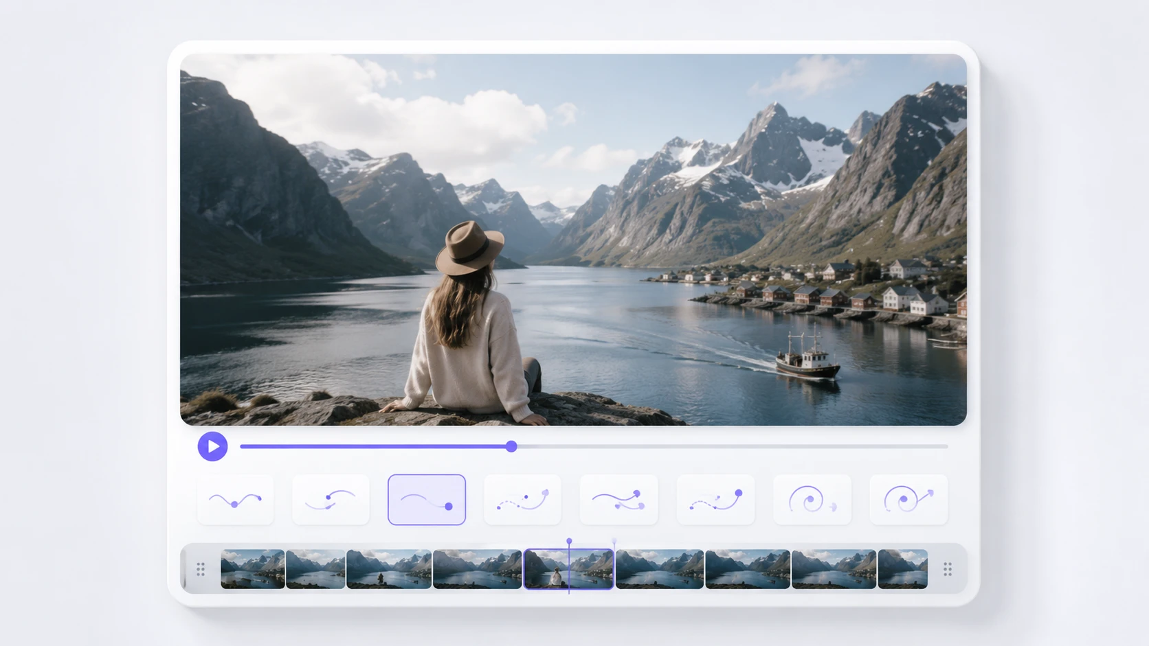 Katalogvideo av klokke eksportert med ai videogenerator i skarp oppløsning