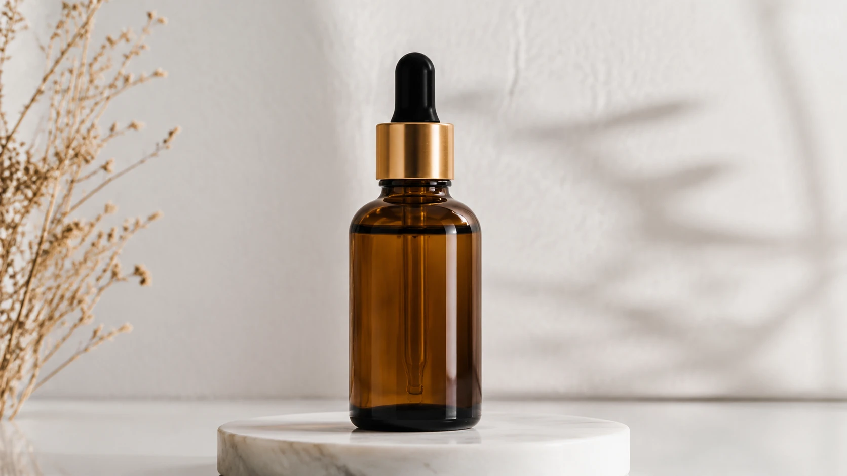Skincare bottle rotates in a product page clip from an ai video generator