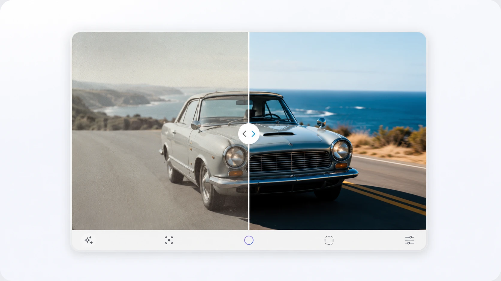 Brand archive footage looks cleaner on a review screen after upscale video
