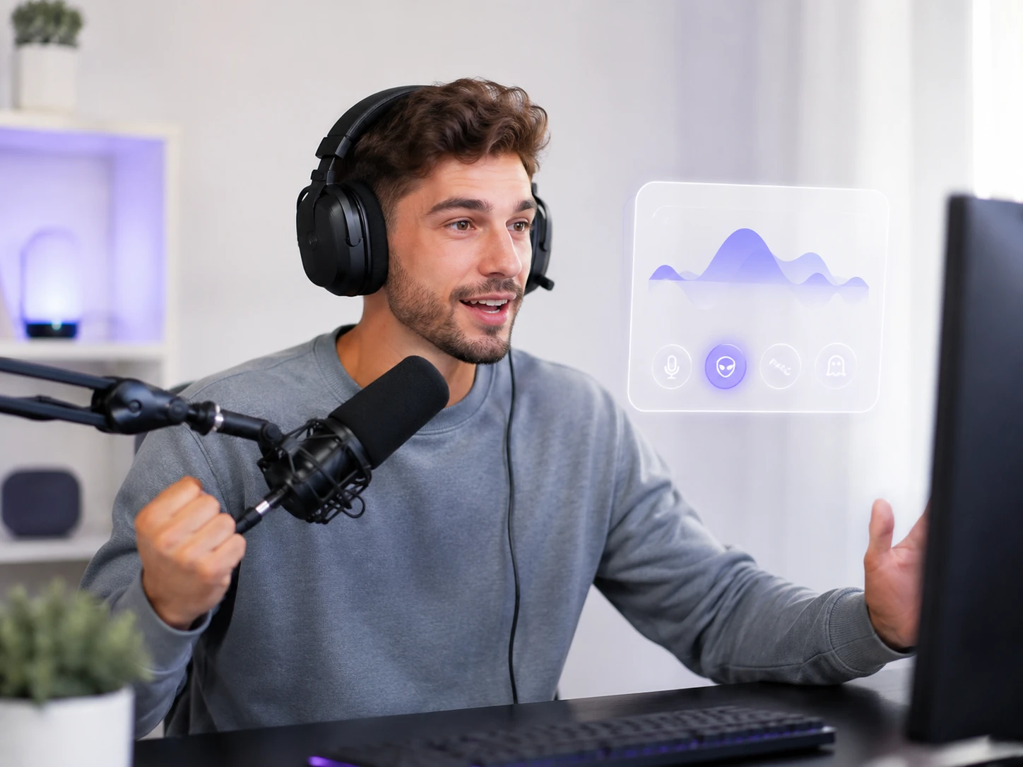 Freelancer lồng tiếng chỉnh dạng sóng để đổi giọng nói cho nhân vật số